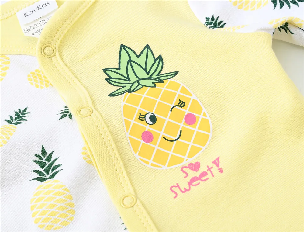 Kavkas Pelele unisex bebé con estampado de piña para recién nacido - imagen 4
