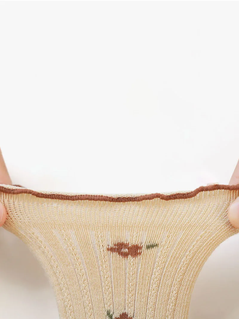 Calcetines de encaje floral para niña – Algodón suave - imagen 5