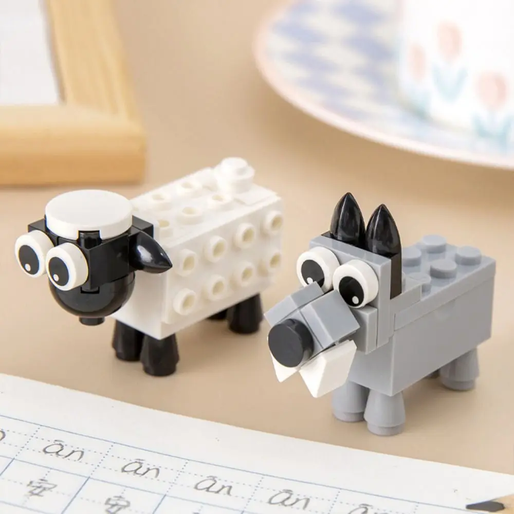 Bloques de construcción sacapuntas creativo de animal para niños - imagen 4