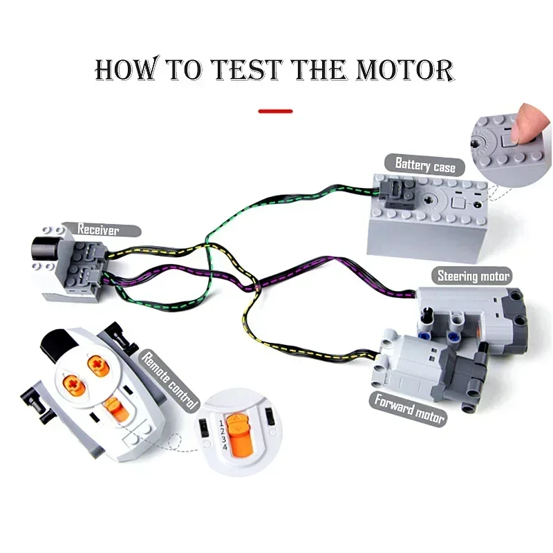 Ejemplo de modelo motorizado con luces y control remoto