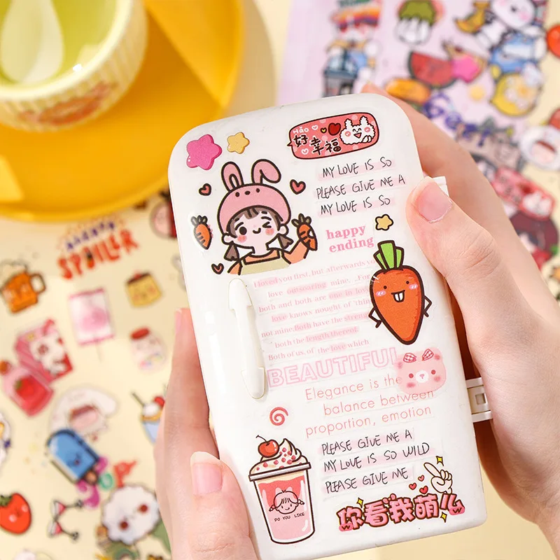 Pegatinas autoadhesivas kawaii para cuadernos y manualidades - imagen 5