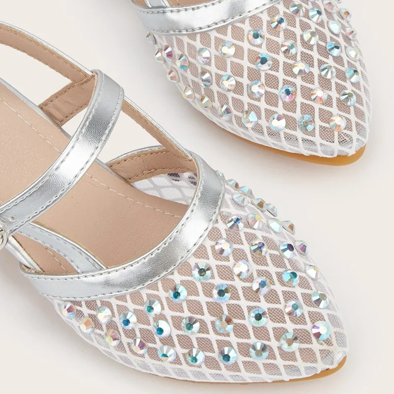 Sandalias de verano para niña con lazo – tacón alto ligero princesa - imagen 5