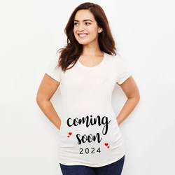 Camiseta maternity veraniega para embarazada – tela suave y transpirable