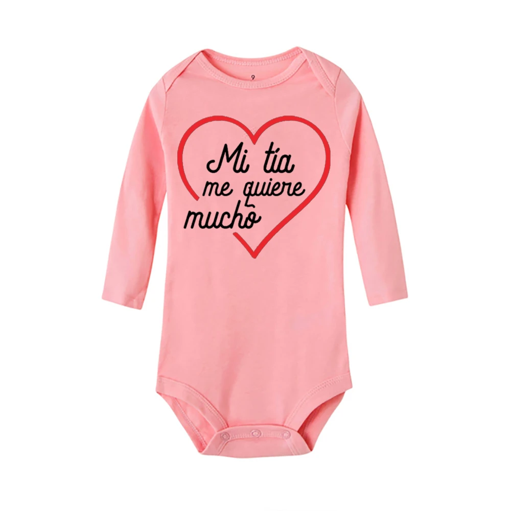 Body de algodón para bebé - Manga larga, estampado suave unisex - imagen 4