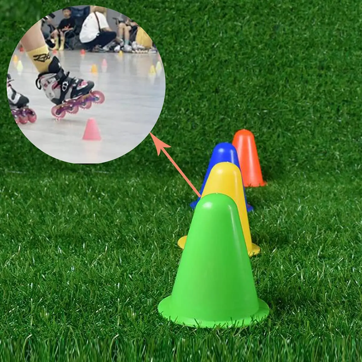 Conos de entrenamiento para patinaje infantil - Torre blanda - imagen 3