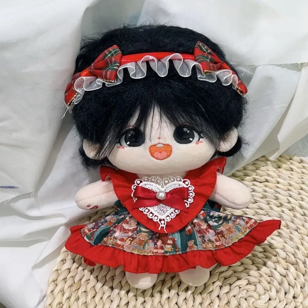 Vestido de novia de gasa blanca para muñeca con tocado - imagen 2