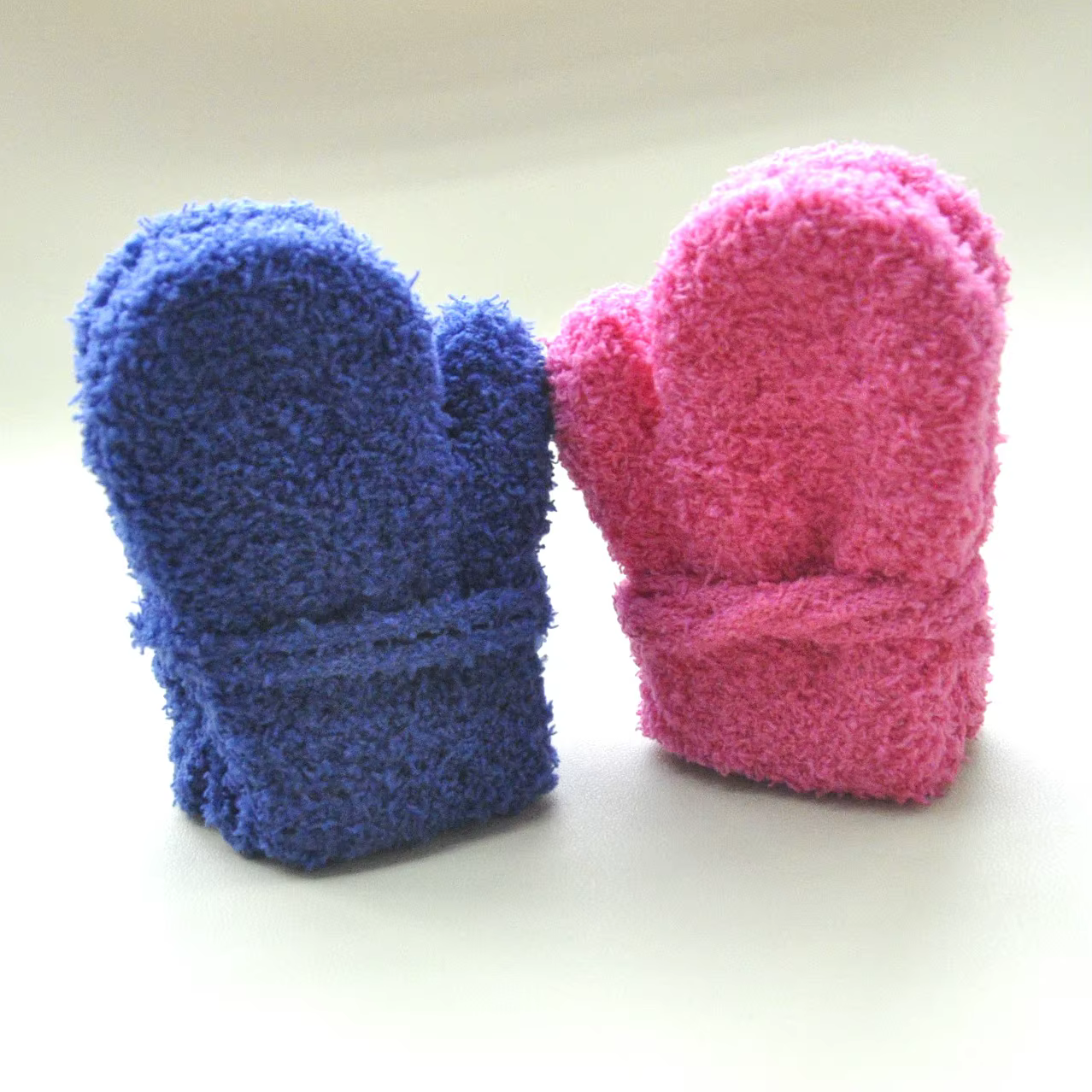 Guantes de felpa gruesa con cuerda para bebé – Manoplas térmicas - imagen 5