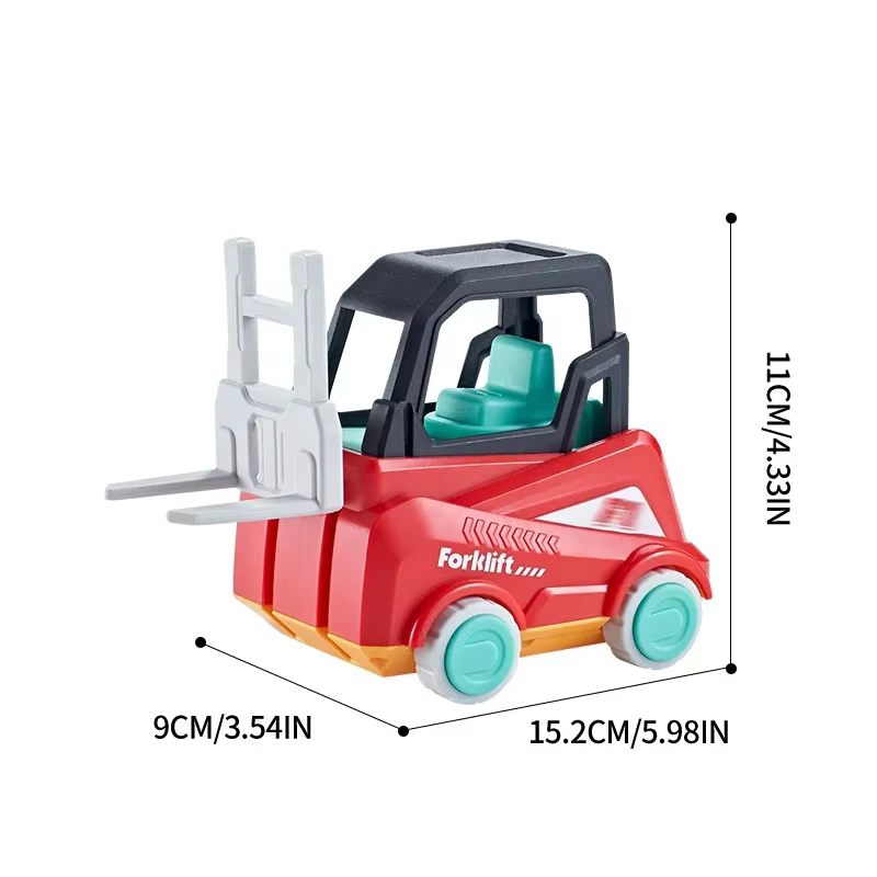 Carretilla elevadora de juguete a presión para niños – Transporte - imagen 5