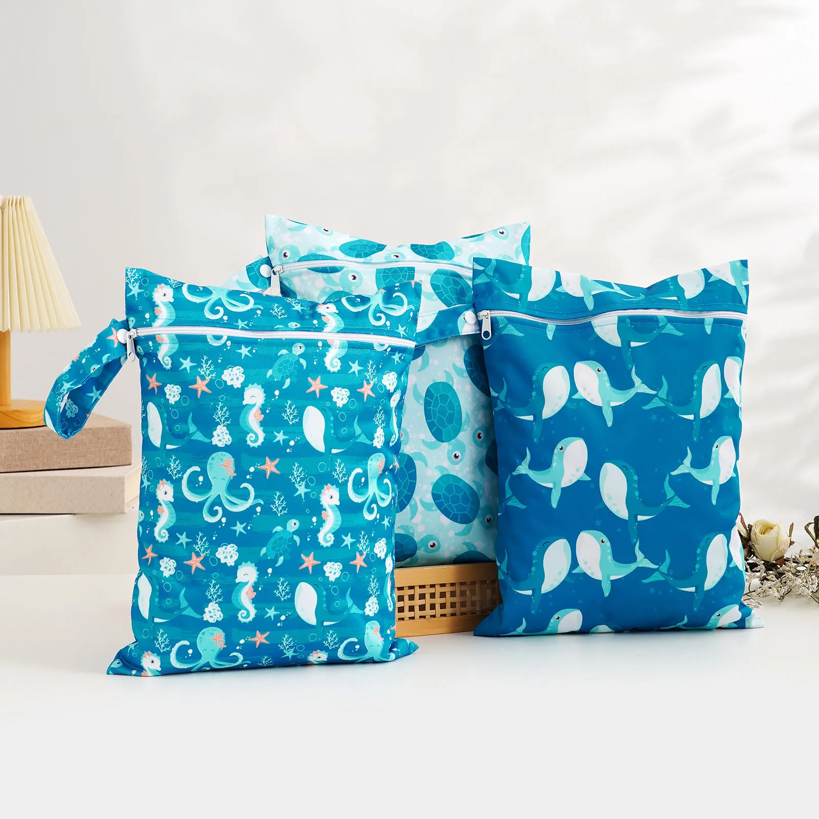 Happyflute Bolsa impermeable para pañales de tela, húmedo y seco