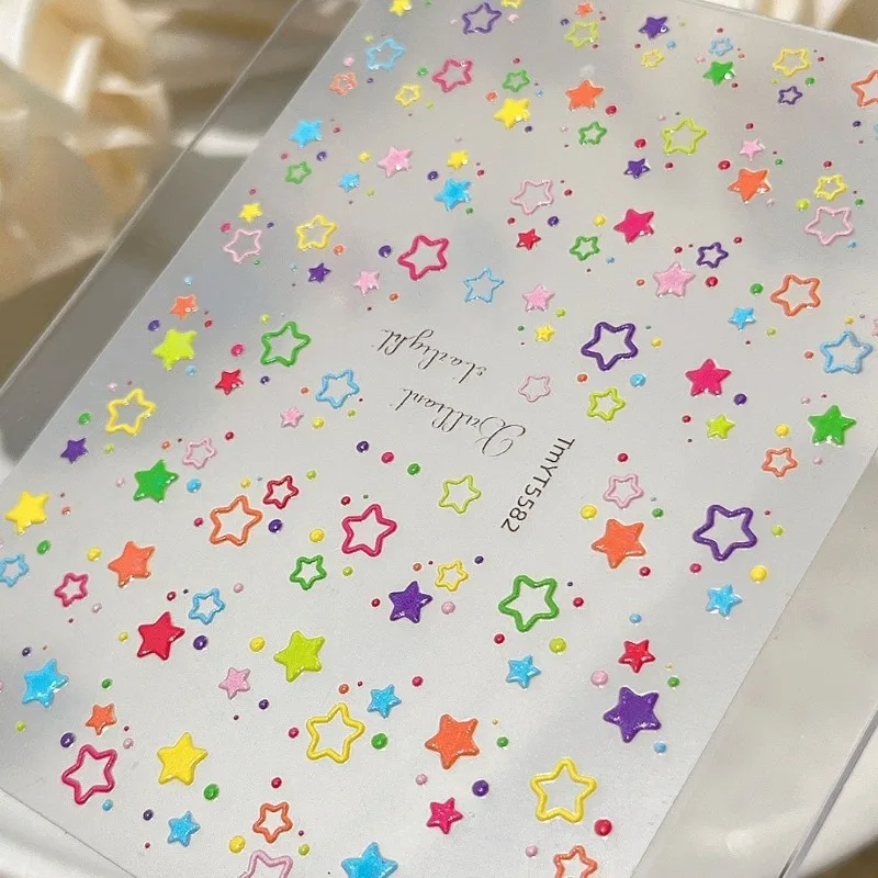Guka pegatinas de estrellas autoadhesivas para manualidades veraniegas - imagen 4
