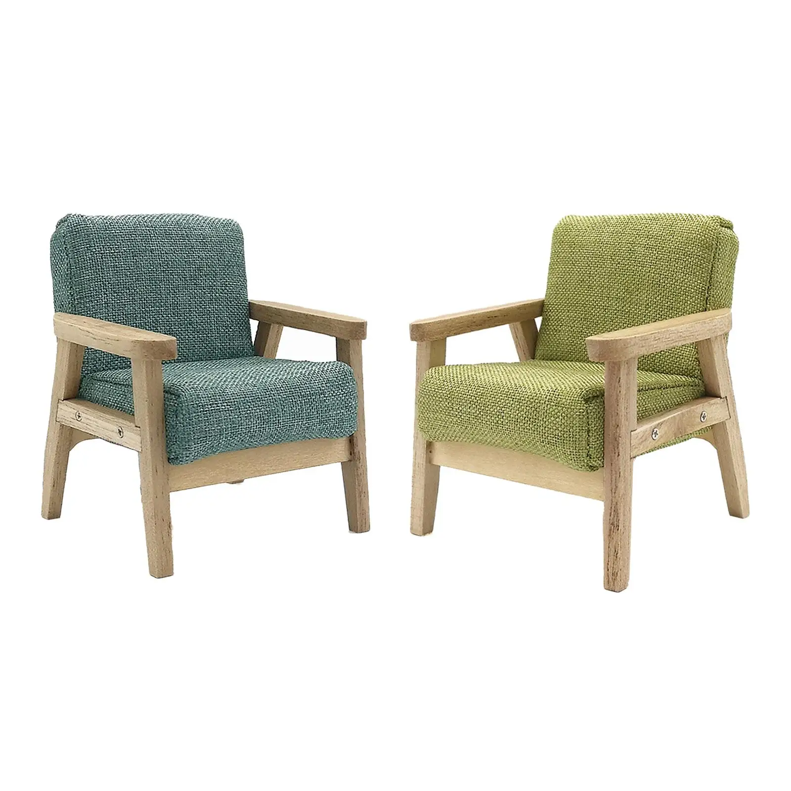 Mini sillón para casa de muñecas, decorativo y realista - imagen 2