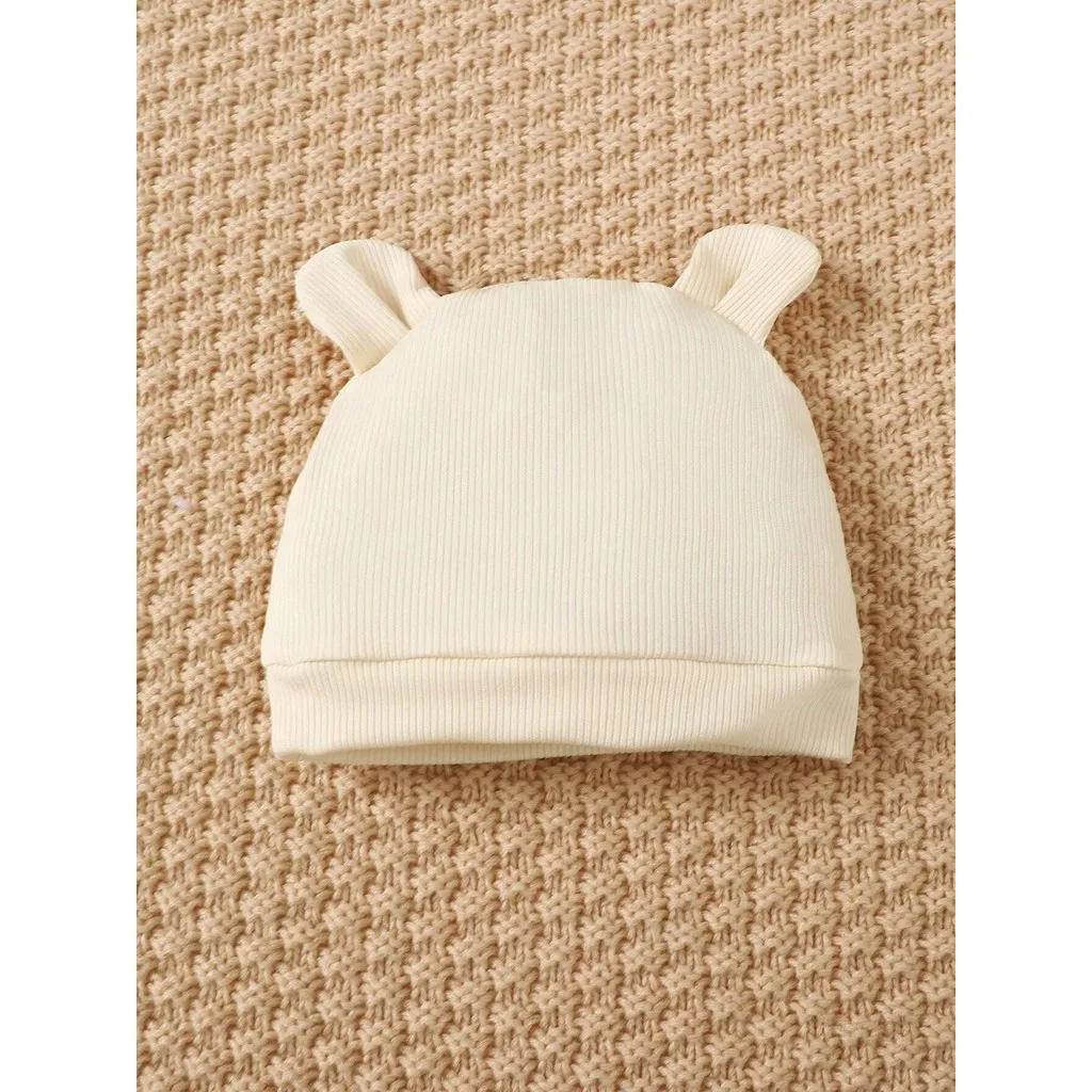 Pelele de verano para bebé recién nacido con oso peluche y gorro - imagen 4