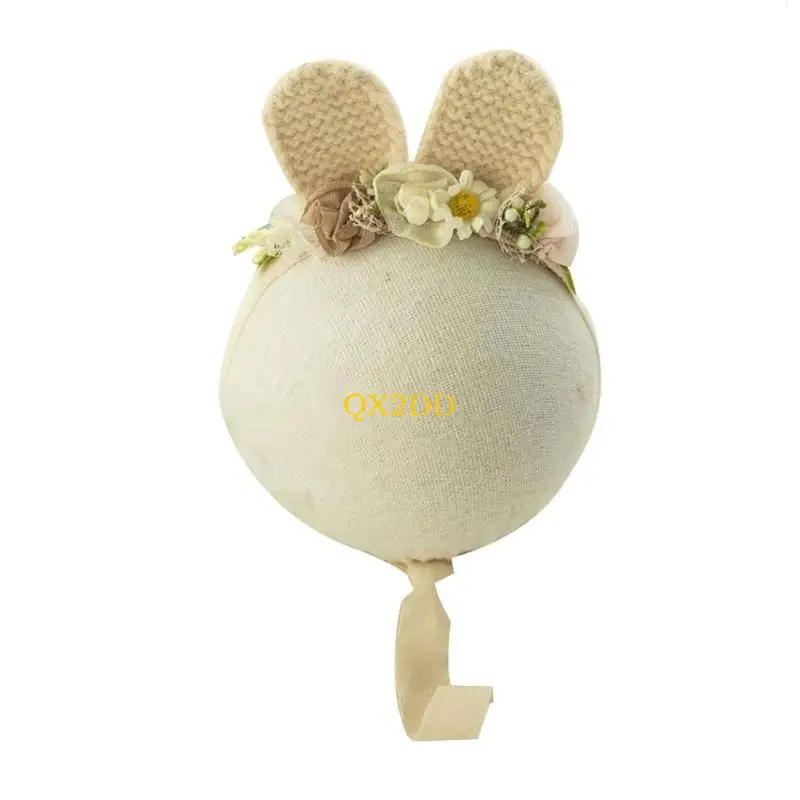 Gorro y diadema floral para bebé – Accesorios de sesión fotos - imagen 4
