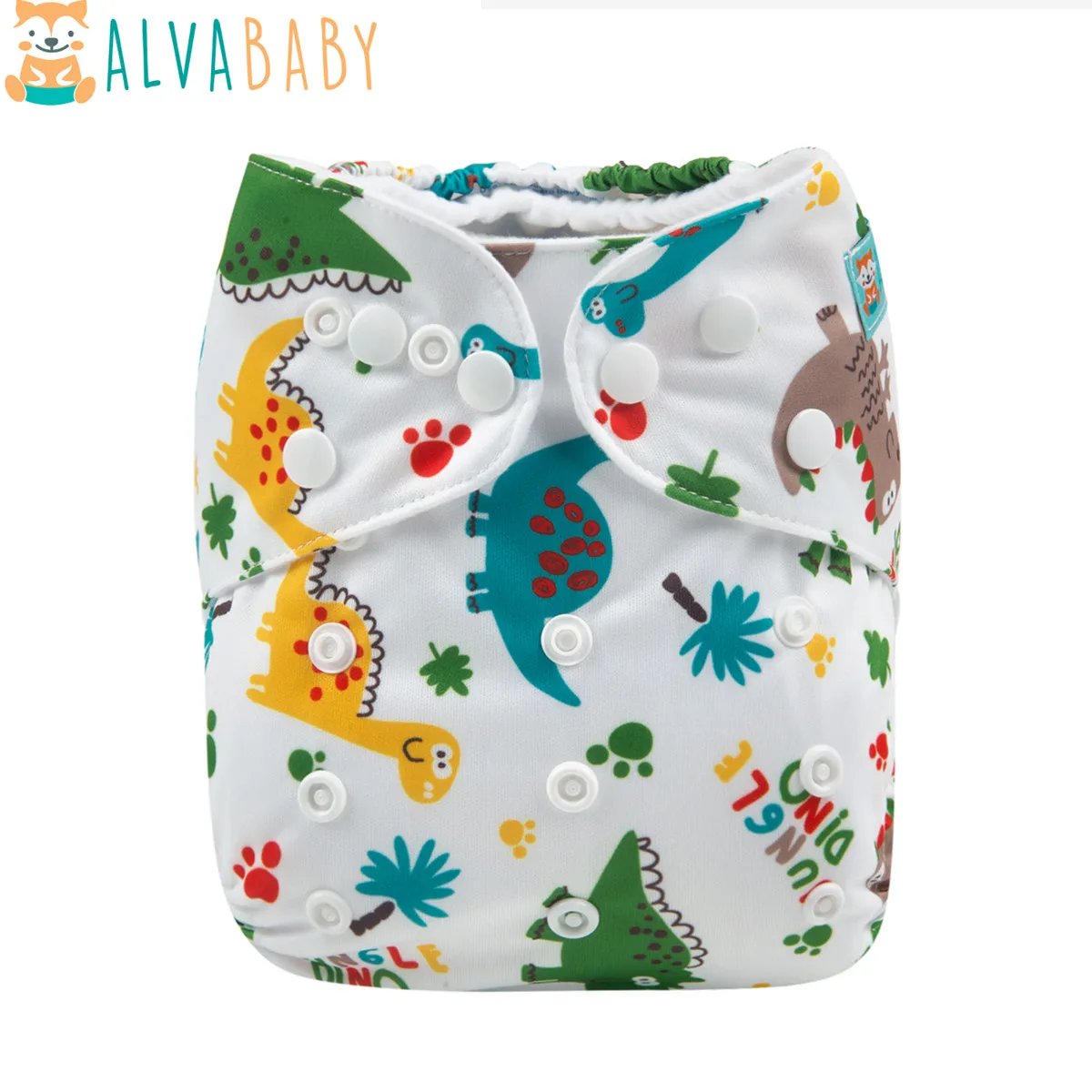 Alvababy pañales de tela ecológicos con cubierta ajustable reutilizable - imagen 5