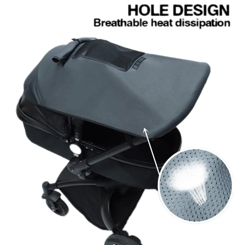 QX2D Infantil Toldo solar transpirable para cochecito – Protección UV - imagen 2