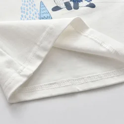 DXTON Camiseta niña de algodón con estampado de gato animal manga corta