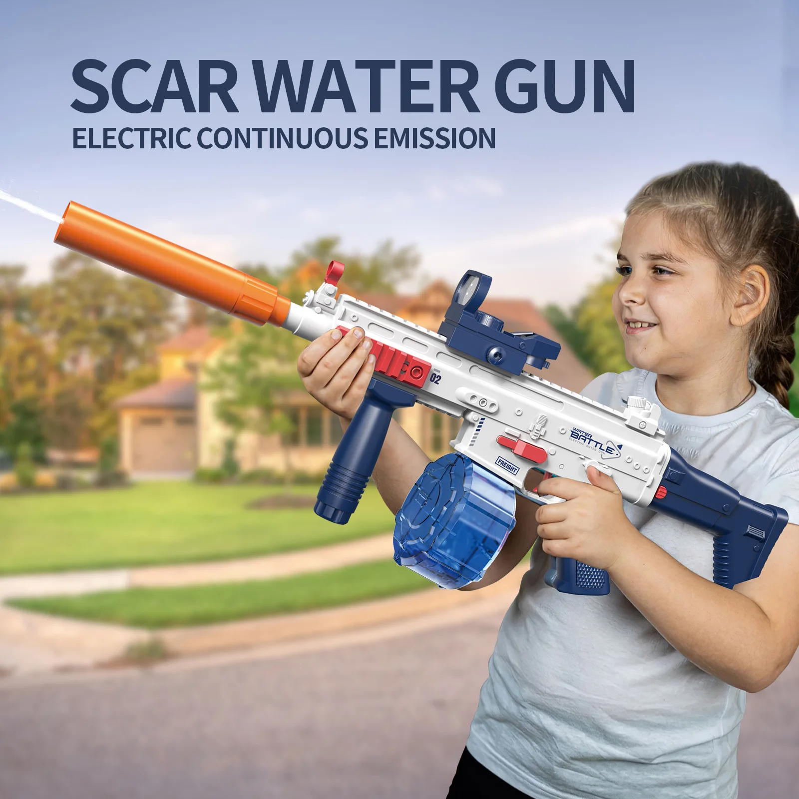 Juguete de pistola de agua eléctrica para juegos de piscina