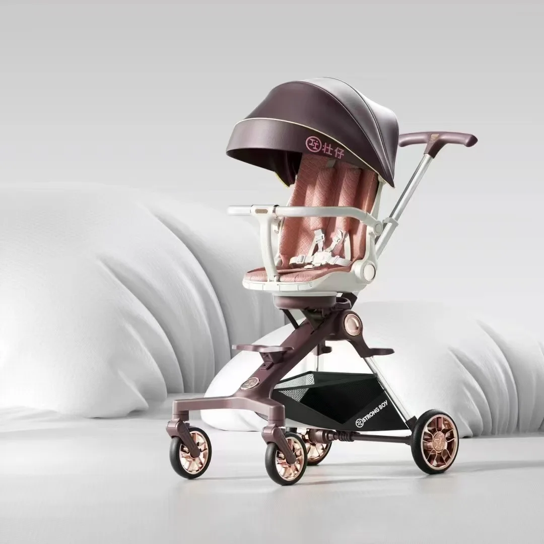 Cochecito ligero plegable para paseos en alto paisaje para niños - imagen 5