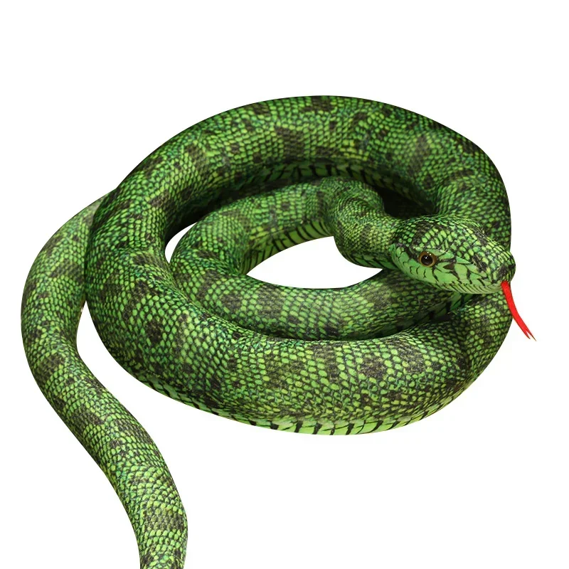 Peluche serpiente gigante dorado para niños - Juguete realista - imagen 5