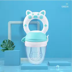 Cuchara de silicona 2 en 1 para bebés – Alimentador y mordedor