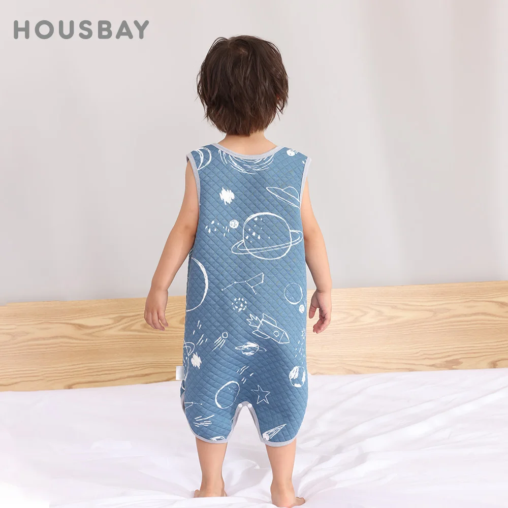 Pijama sin mangas infantil arcoíris – Algodón para niños 1-3 años - imagen 3