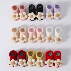 Calcetines bebé flores 3D suaves para recién nacidos – Primavera
