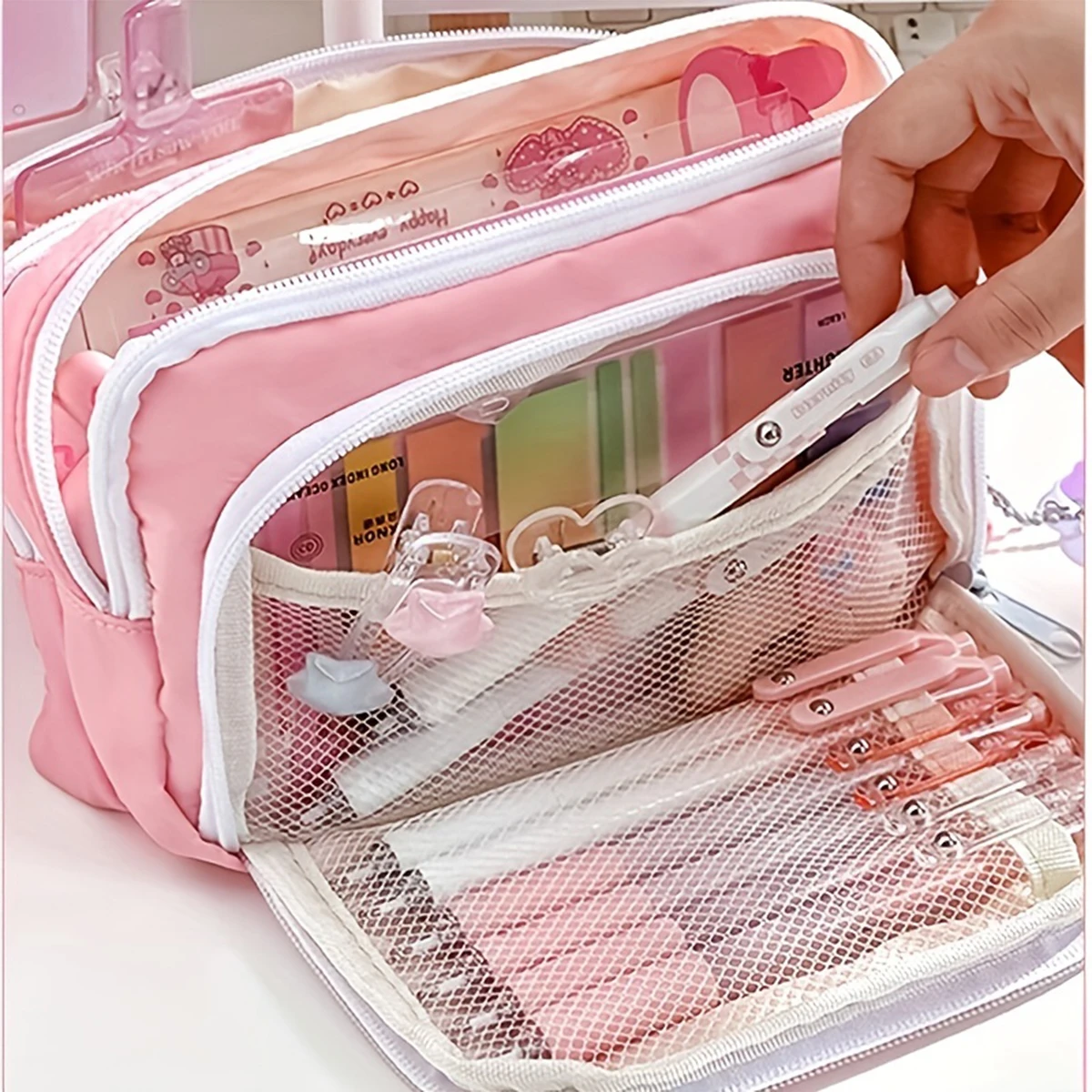 Estuche escolar Kawaii para niños - Diseño coreano - imagen 4
