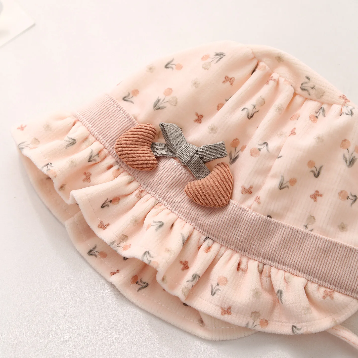 Sombrero de sol tipo pescador para niña bebé con visera tulipán - imagen 4