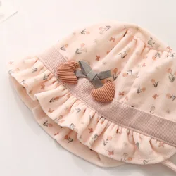 Sombrero de sol tipo pescador para niña bebé con visera tulipán