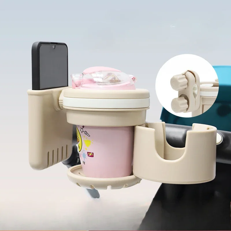 Portavasos para cochecito de bebé antideslizante con rotación y móvil - imagen 2