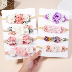 Diadema floral elástica para bebé y niña – Recién nacido