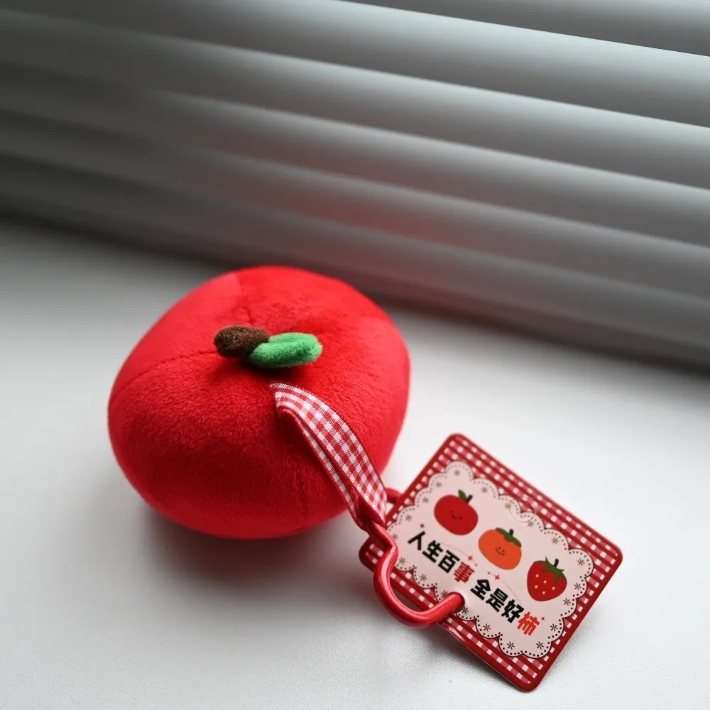 Llavero de peluche de frutas con fresa y cereza para mujer - imagen 5
