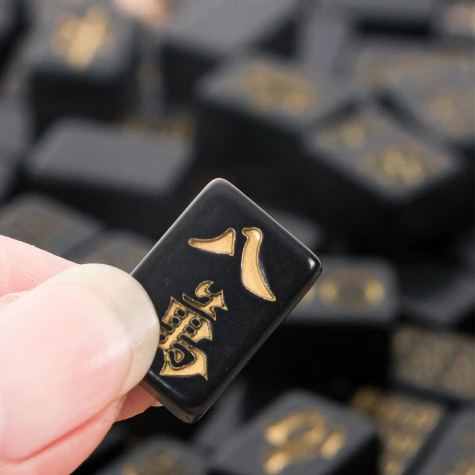 Juego de mahjong portátil con dados y soportes para principiantes - imagen 4