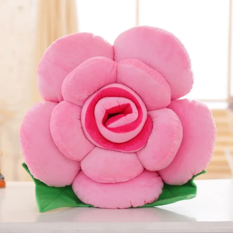 Almohada en forma de rosa grande, cojín decorativo infantil - imagen 4