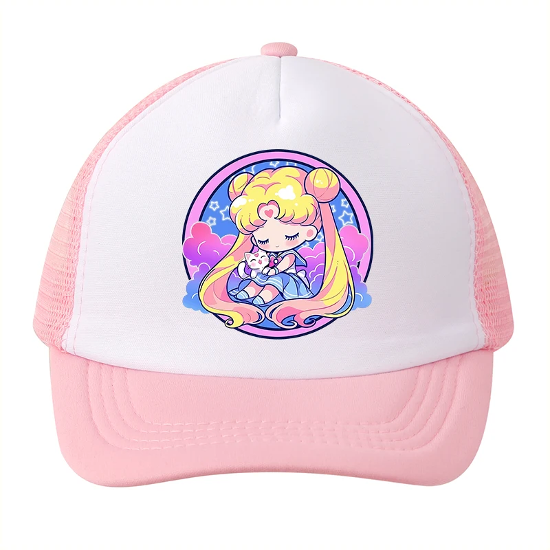 Gorra de béisbol infantil Sailor Moon diseño de verano ajustable - imagen 5
