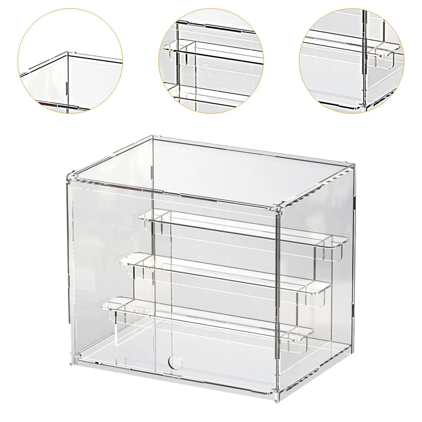 Caja expositor de coche transparente apilable con estantes - imagen 4