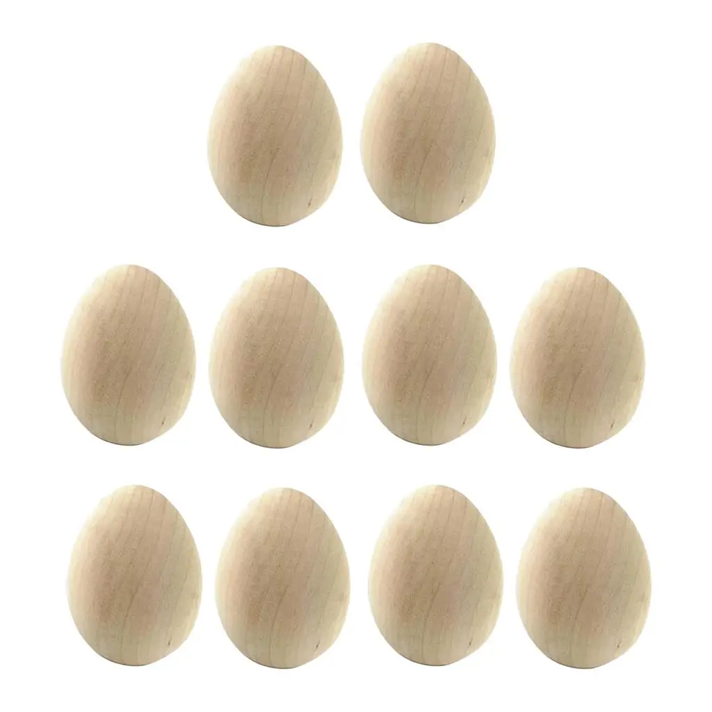 Huevos de madera para manualidades infantiles de Pascua - imagen 2