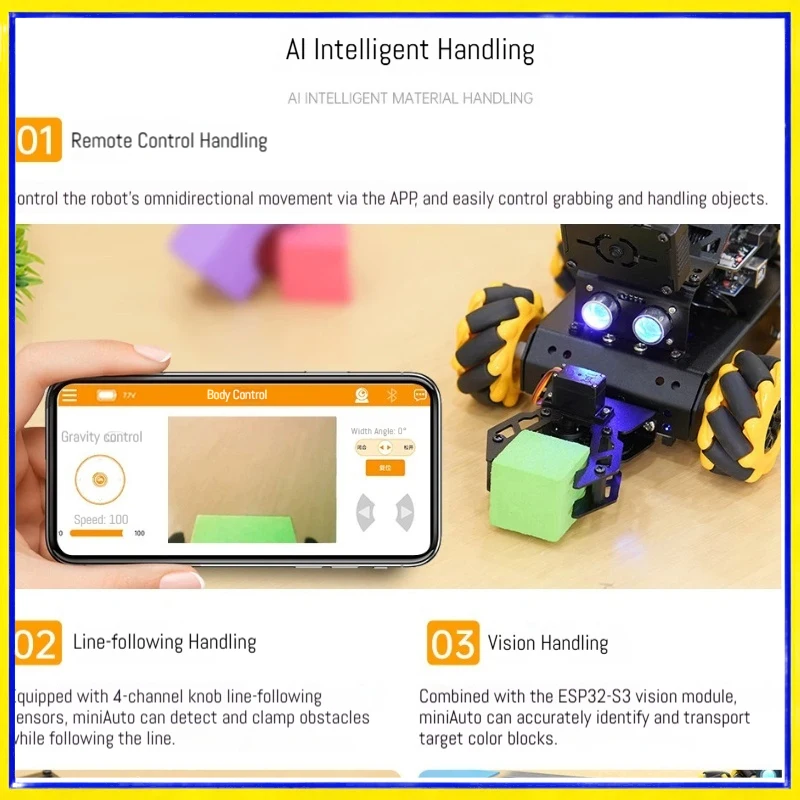 Hiwonder MiniAuto AI coche robot programable con visión y WiFi - imagen 3
