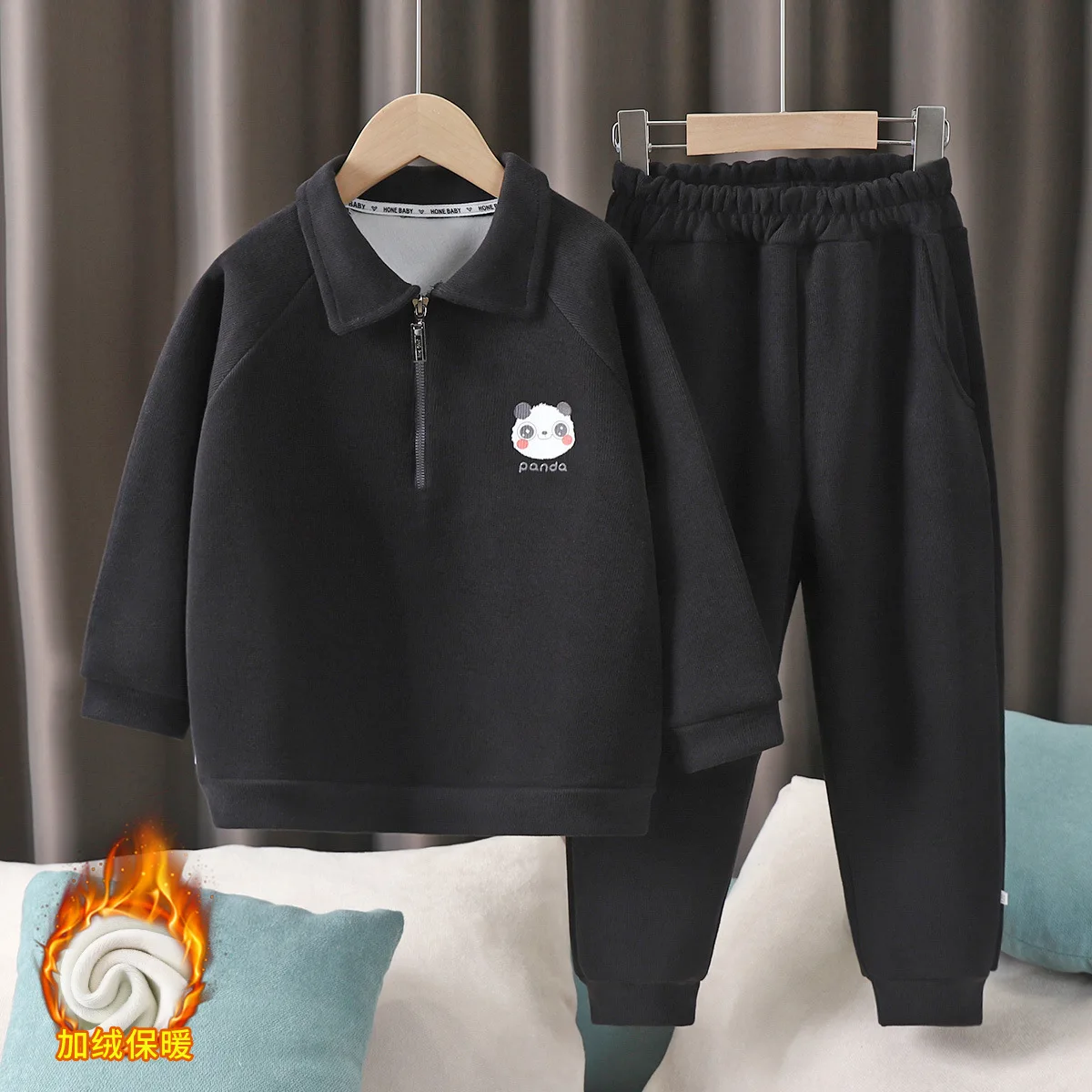 Conjunto infantil invierno 2 piezas – Sudadera y pants niños manga larga - imagen 4