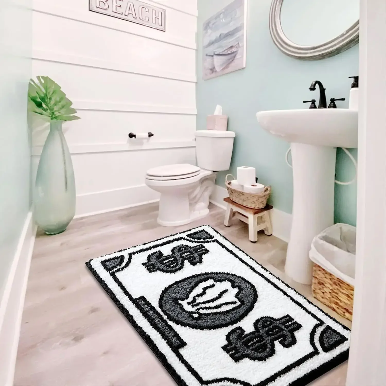 Estampado decorativo en el suelo