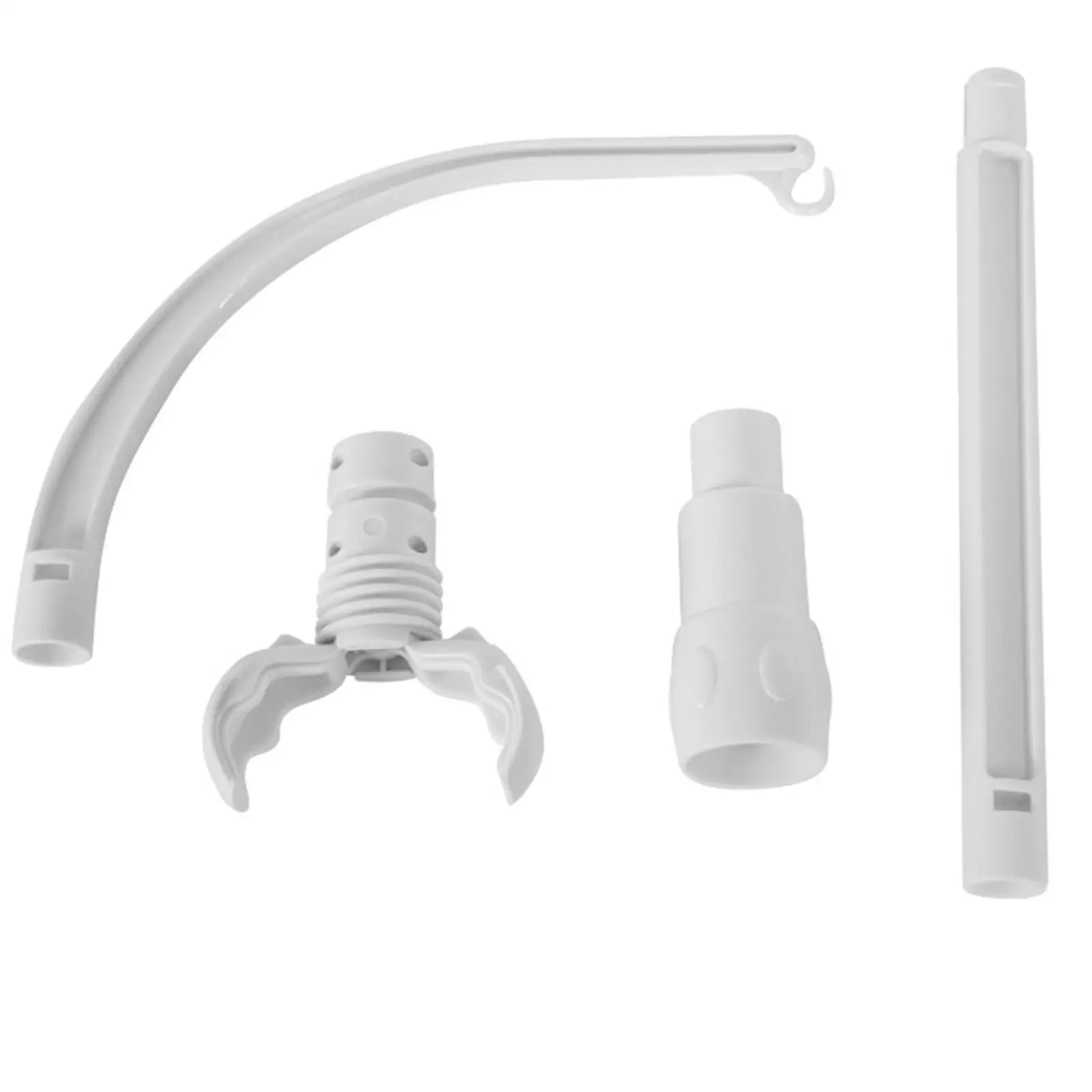 Soporte móvil para cuna con base giratoria y caja de música blanca - imagen 5