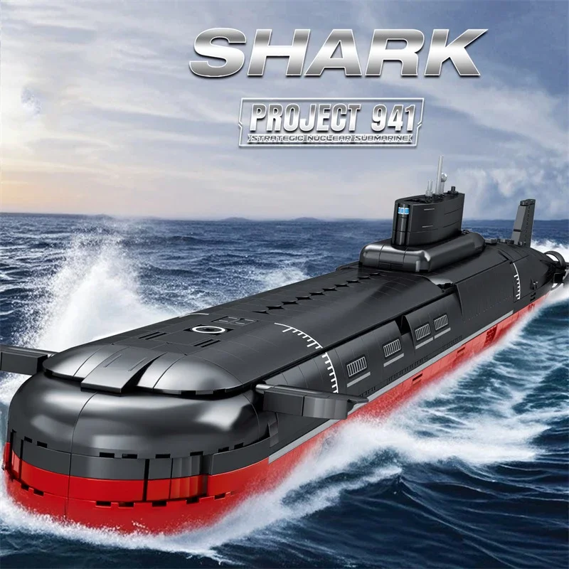 Bloques de construcción submarino tiburón clase Tifón de juguete - imagen 4
