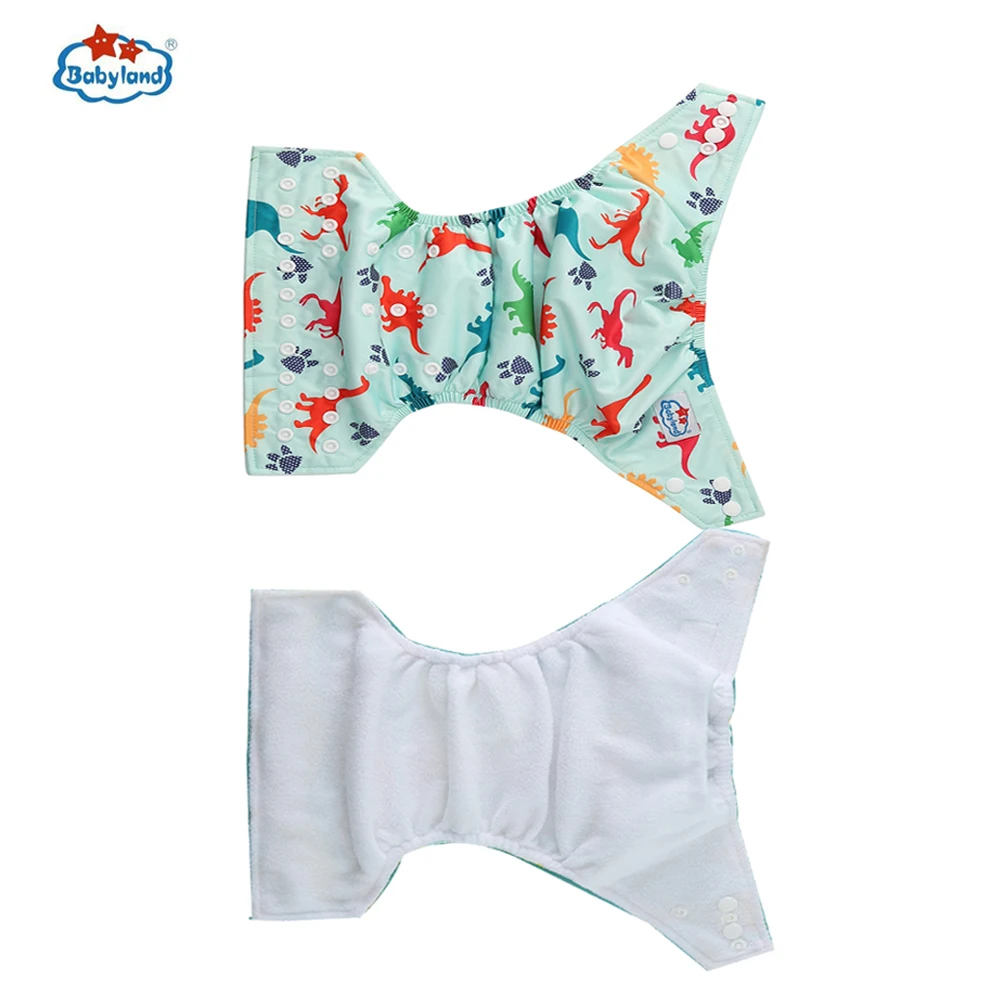 BABYLAND Pañal de tela reutilizable para recién nacido - imagen 5
