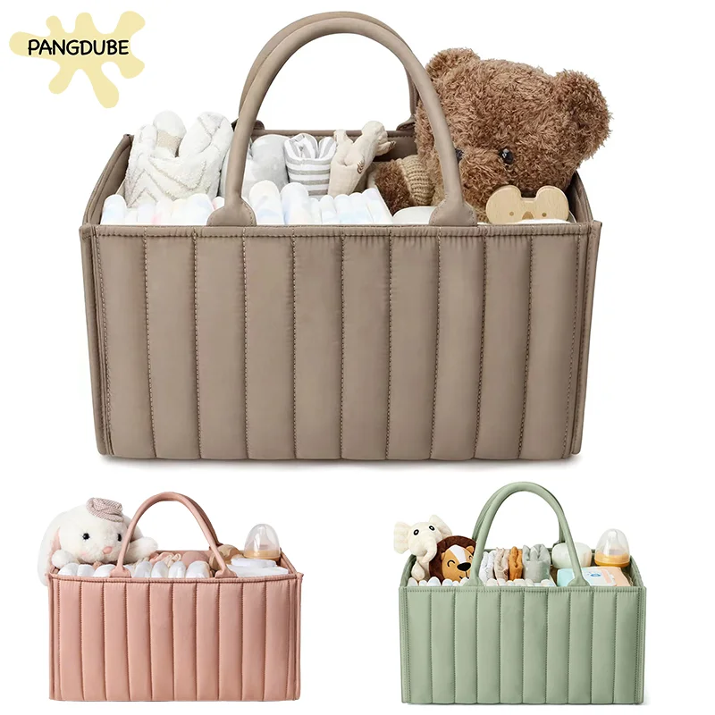 Bolsa organizadora de pañales para bebé portátil con gran capacidad - imagen 3