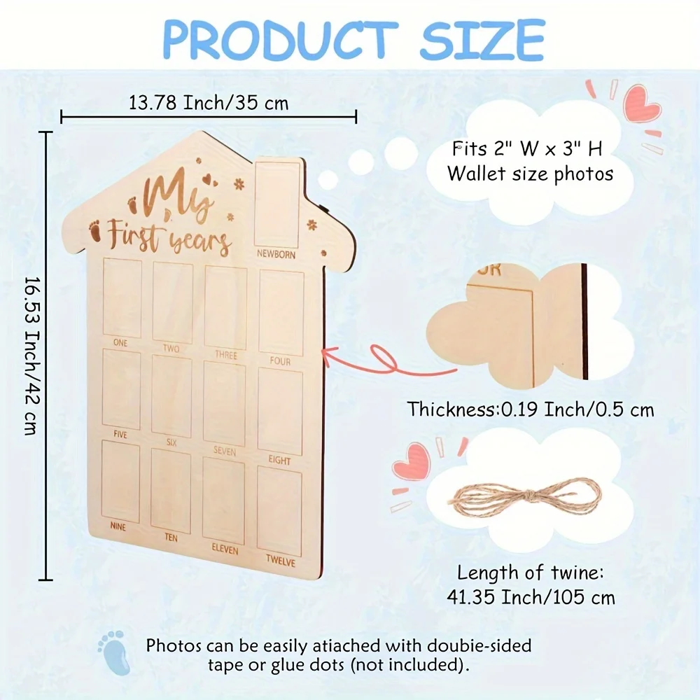 Fotodisplay conmemorativo: ideal para baby shower y aniversarios