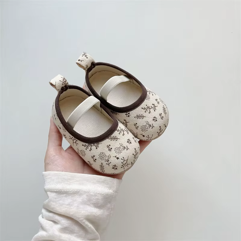 Zapatos de bebé princesa floral para niña – Suela blanda antideslizante - imagen 2