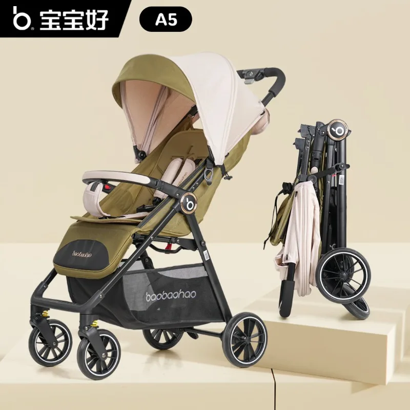 Cochecito ligero plegable con un clic – Ideal para paseos con bebé - imagen 4
