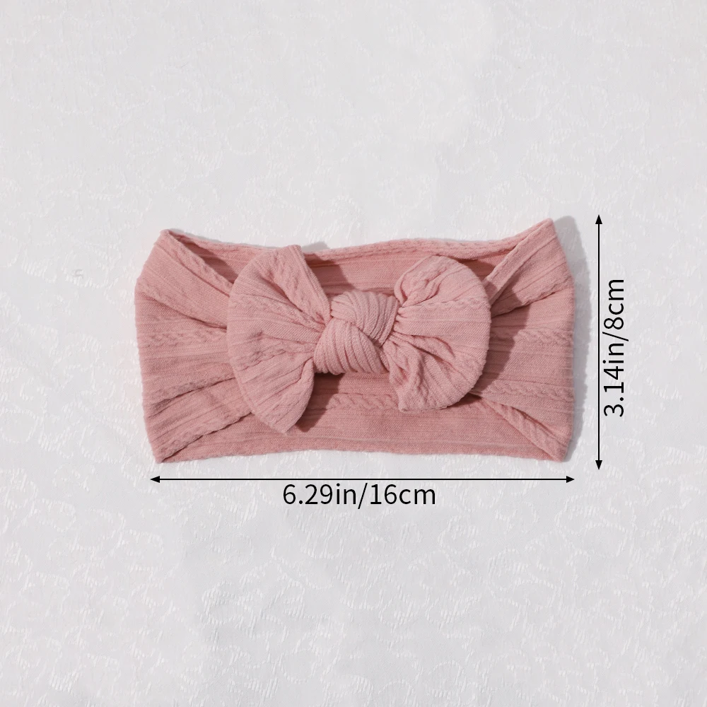 Diadema elástica con lazo para bebé – Accesorio suave cabello - imagen 3