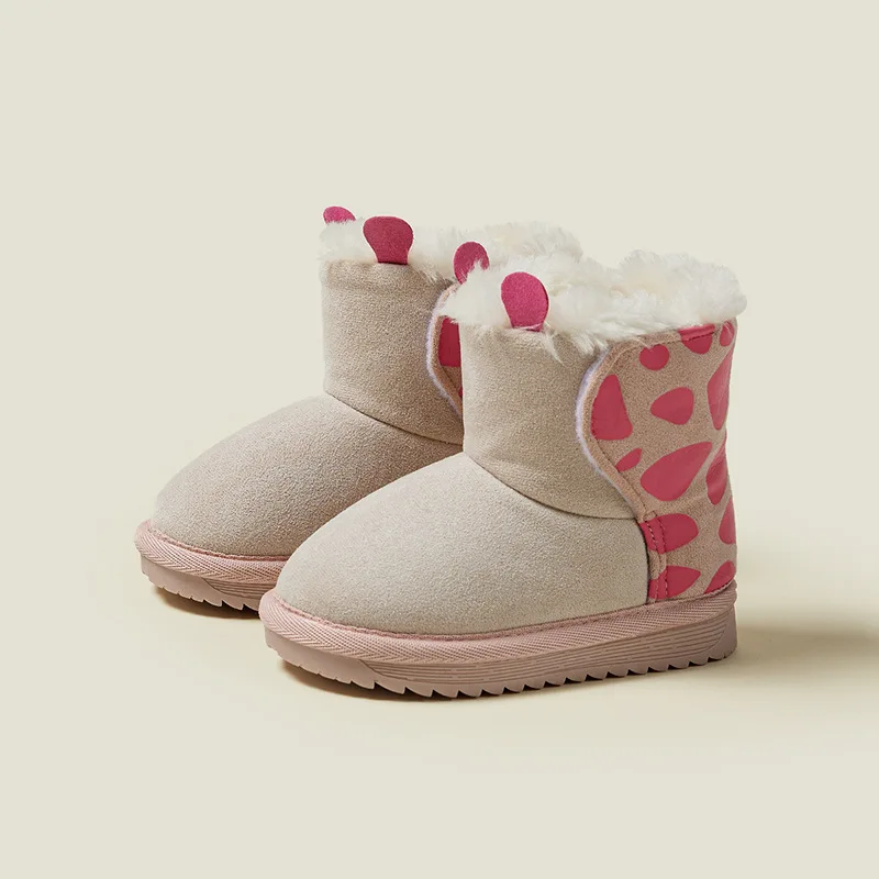 Botas de nieve de gamuza para niños - Antideslizantes y cálidas - imagen 3