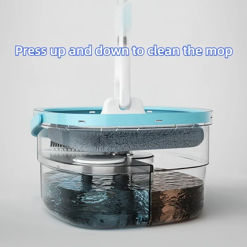 Fregona automática 360 con cubo separador de aguas sucia y limpia - imagen 4